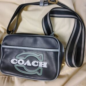 Coach Authentic Vintage Flight Navy/ Brass/ Midnight Travel Bag